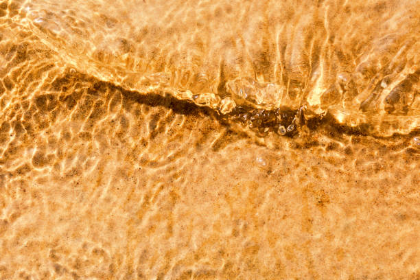 istock Top view of sand under the water. 1174028705