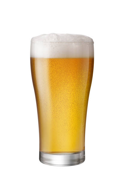 istock Glass of Light Beer isolate white background with copy space 1174029206