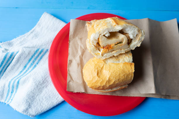 istock Mexican rajas tamal sandwich also called 