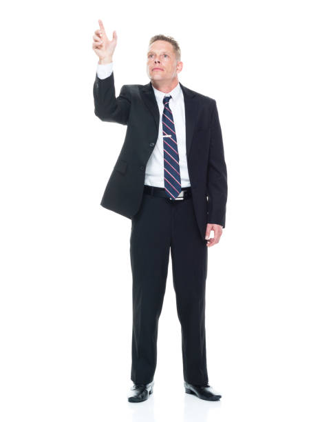 istock Businessman is touching the air 1174035103