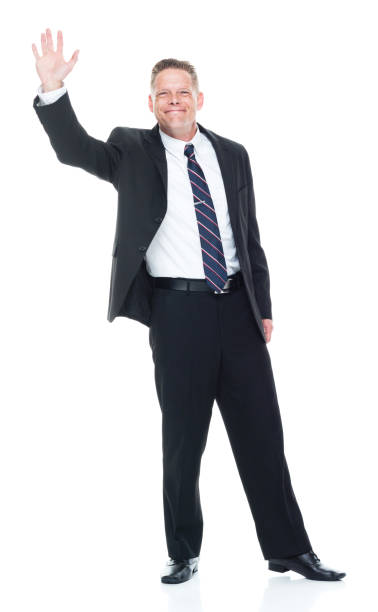 istock Businessman is waving 1174035390