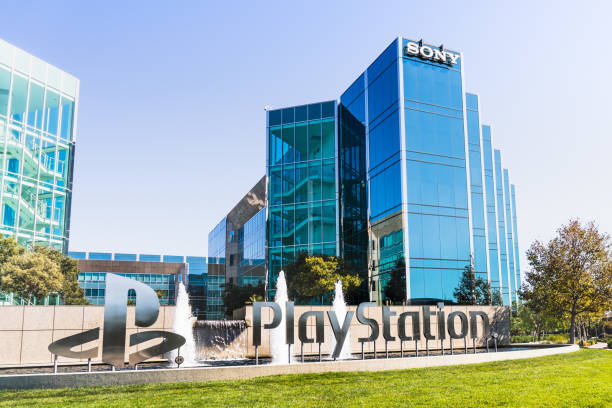 uffici sony interactive entertainment (sie) nella silicon valley - sony foto e immagini stock