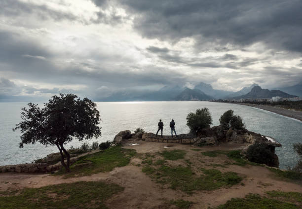 Friends enjoying the view, Antalya, Turkey