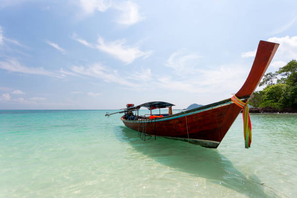 istock Long tail boat at Koh Lipe, Satun Thailand 1174052715