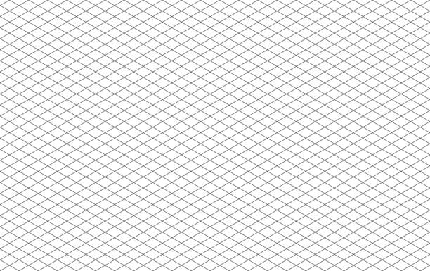 istock Pattern Line grey color background on white paper, 30 degree straight line intersects a diamond square 1174057805