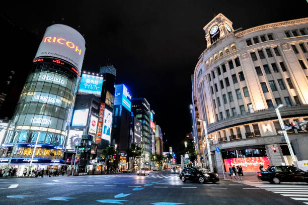 istock Ginza Night in tokyo 1174063887