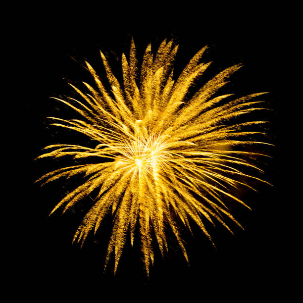 istock Fireworks light up the sky with dazzling display  - Vibrant color effect 1174064414