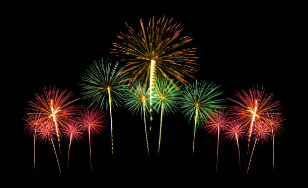 istock Fireworks Five - Five Fireworks Blast at 4th of July celebration 1174065041