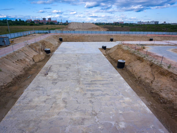 istock Concrete base of the building. 1174065113