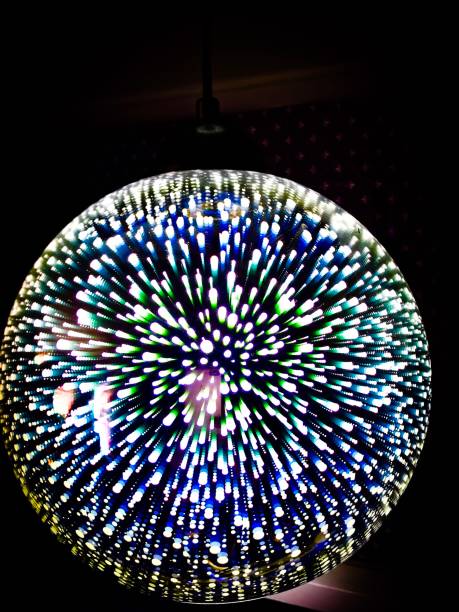 istock Circular orb Of multicolored light with a back ground of black 1174067626