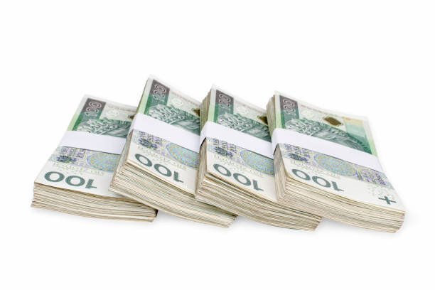 istock Polish Bundles Banknotes Isolated 1174088539