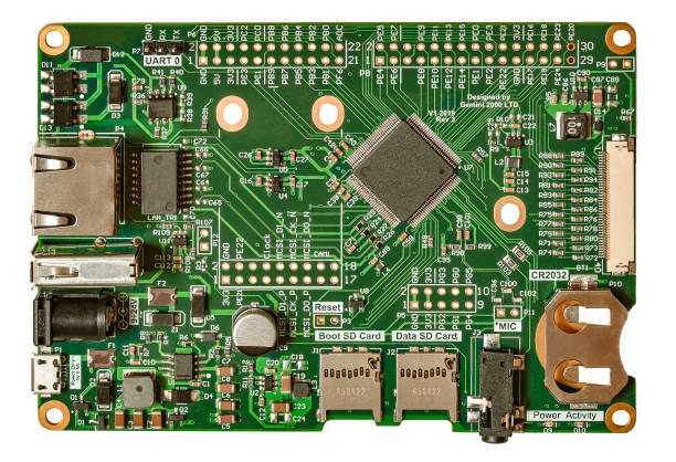 płytka - service electronics industry circuit board capacitor zdjęcia i obrazy z banku zdjęć