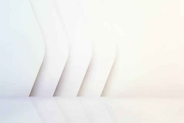 istock White empty scandinavian room interior with glossy floor. luxury clean bright white interior. Abstract white background. 3D illustration 1174103332