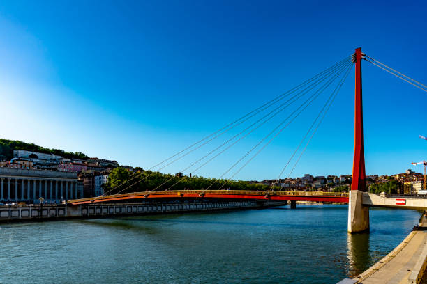 istock Support for the pedestrian bridge in Lyon, France 1174106508