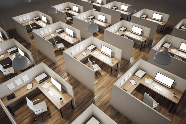 istock Contemporary coworking office interior 1174108620