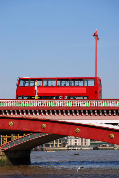 istock Red bus in London 117411302