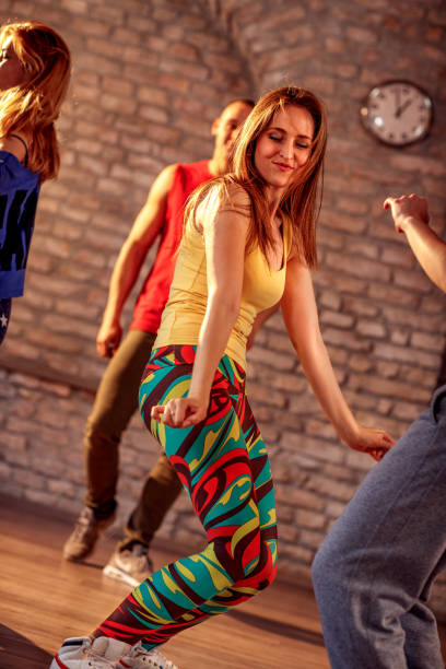 istock Passion dance team - urban hip hop dancer exercising dance training in studio 1174114044