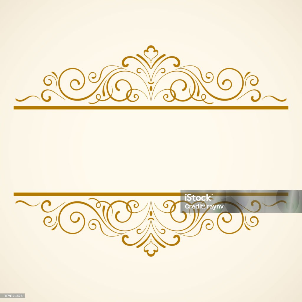 String Gold Border Gold Vintage Border