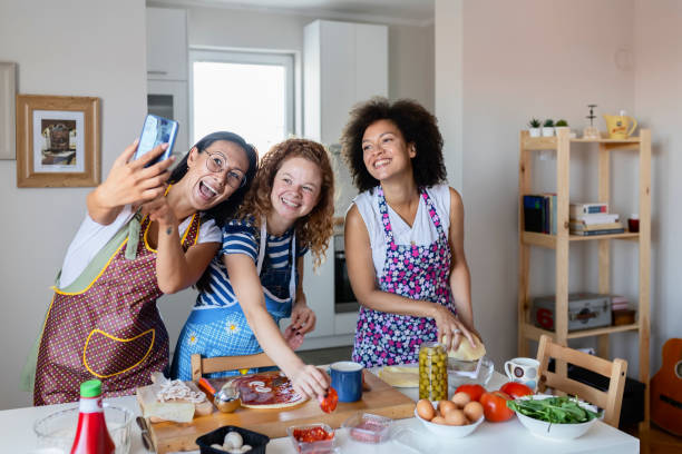 istock Friends doing a selfie portrait 1174124724