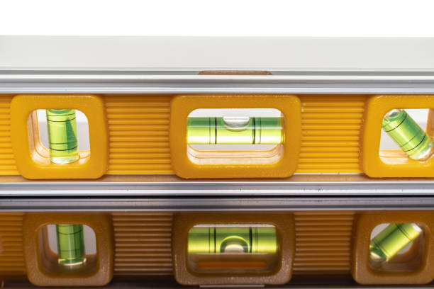 istock Spirit level on white background 1174125825