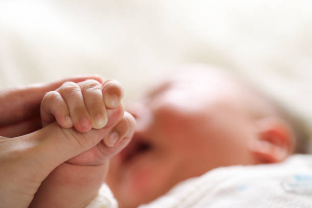 istock Newborn baby boy crying 1174132311