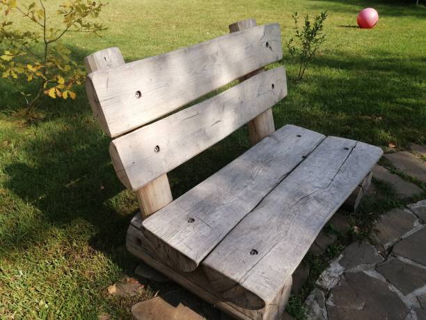 istock Handmade oakwood bench 1174134410