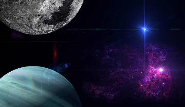 istock Planets and galaxy, cosmos, physical cosmology, science fiction wallpaper. 1174136975