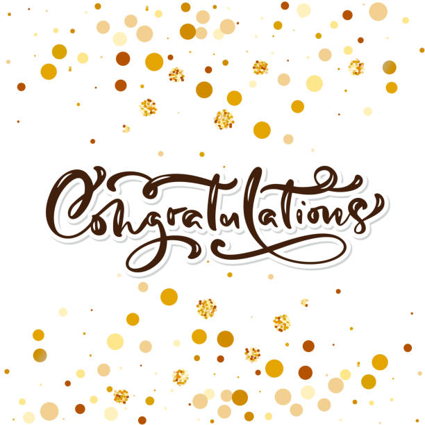 istock Congratulations hand written lettering for greeting card, invitation, poster and print. Modern brush calligraphy. Isolated on background. Vector illustration 1174138618