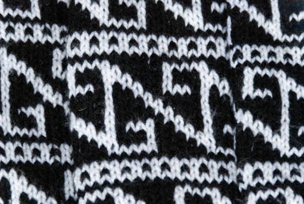 istock Knitted fabric. Knitting texture. Hobbies leisure crafts. 1174150738