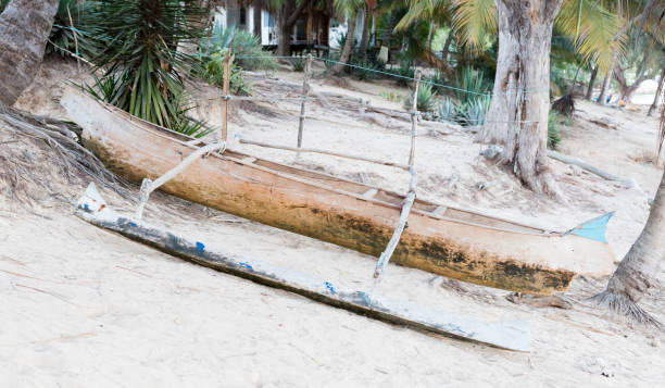 istock Fishing boats on the beach 1174154777