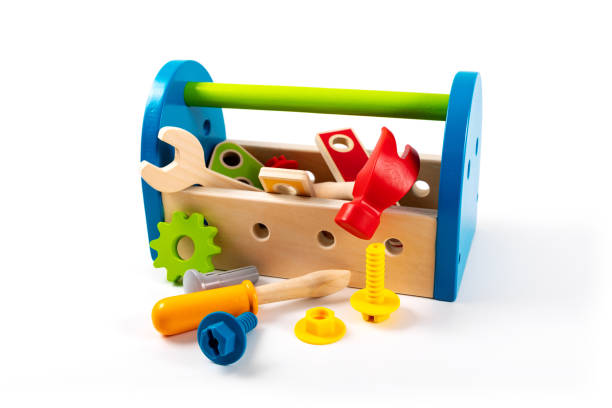 istock wooden toy tool box isolated on white background 1174162653