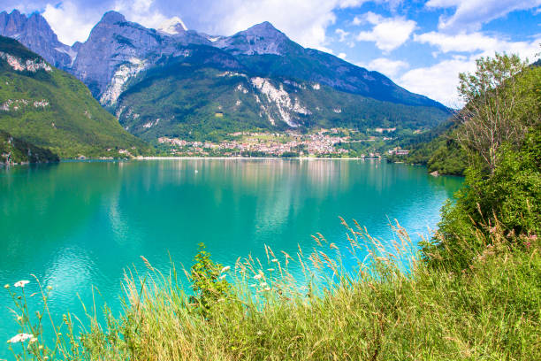 istock Molveno Lake,  an Alpine lake 1174164580