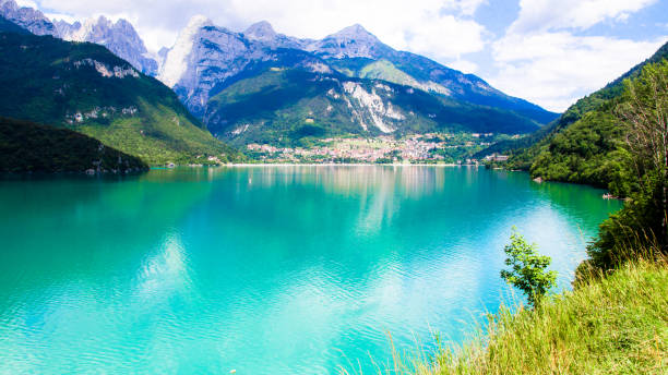 istock Molveno Lake,  an Alpine lake 1174164591
