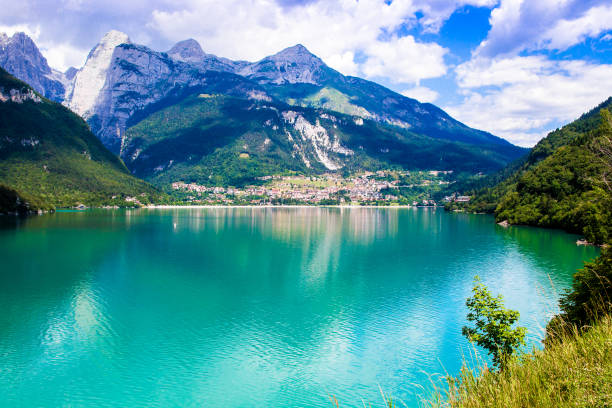 istock Molveno Lake,  an Alpine lake 1174164627