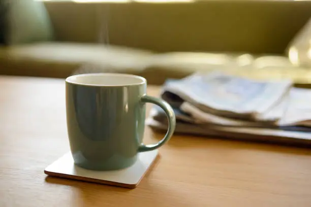 Photo of Nice Hot Cup of Tea or Coffee at Home