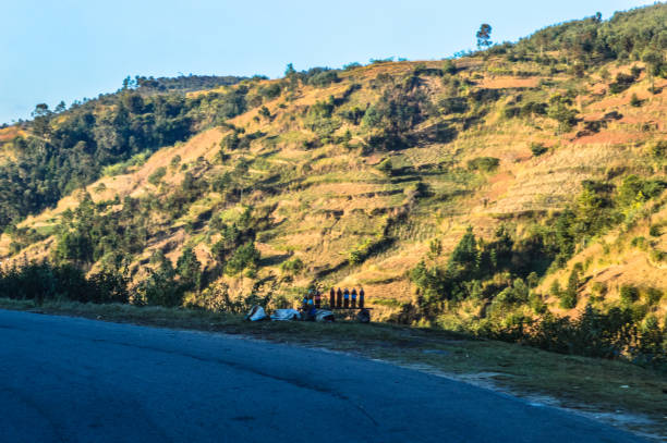 istock Fianarantsoa Antananarivo Madagascar road and objects for sale 1174167685