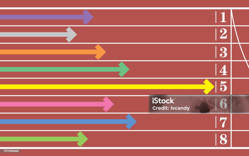 Course Arrow Arrows For Competition Stock Illustration - Download Image Now ...
