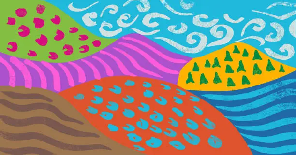 Vector illustration of Abstract Landscape or Pattern