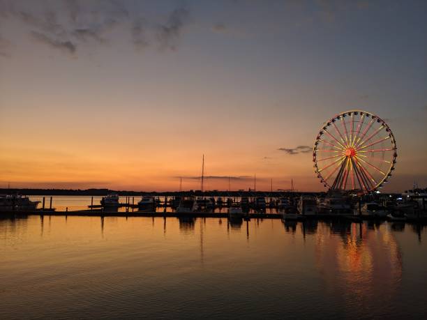 istock Sunset over the Potomac River, National Harbor 1174200338