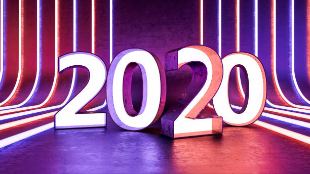 istock 2020 Neon Sign. New Year Concept 1174207616