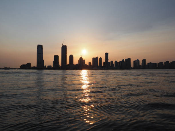istock Jersey City skyline during sunset. 1174214752