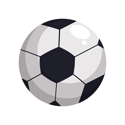 ✓ Imagen de Icono de pelota de fútbol Fotografía de Stock