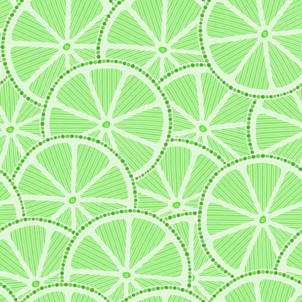 wapno bez szwu wzór. tło owocowe. - christmas christmas ornament green lime green stock illustrations