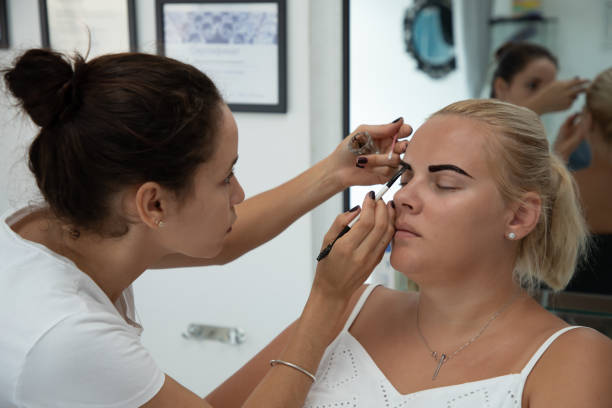 istock Eyebrow tinting at a beauty salon 1174234104