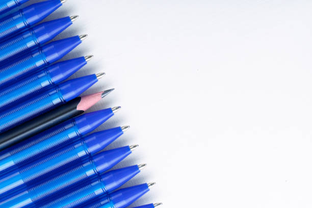 istock Set of pens and pencils, drawing tools 1174242941