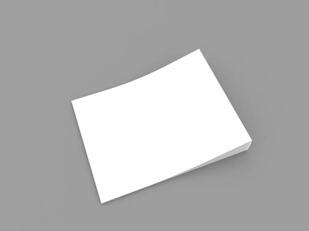 istock White magazine mockup on gray background. 1174249611