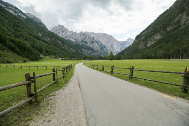 istock Logar valley under Slovenian alps. 1174257191
