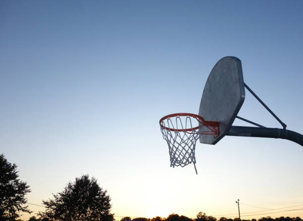 istock Outdoor basketball hoop 1174260889