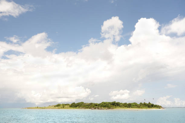 An island in the Pamlico Sound of the North Carolina Outer Banks