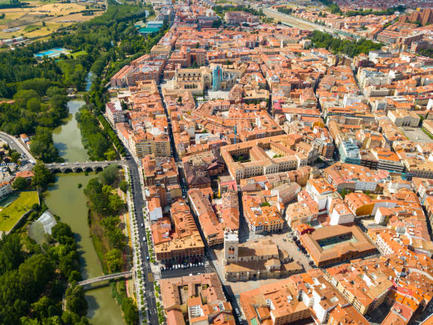 istock View from drone of Palencia 1174267010